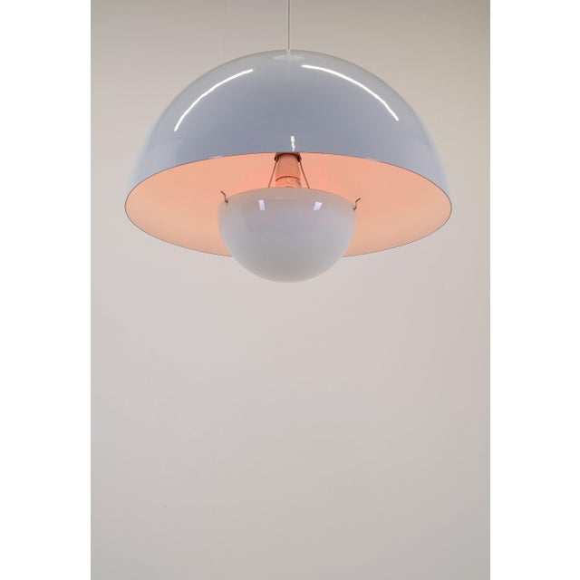 1970s Large Vintage VP2 Flowerpot Light by Verner Panton for Louis Poulsen, 1970s For Sale - Image 5 of 8