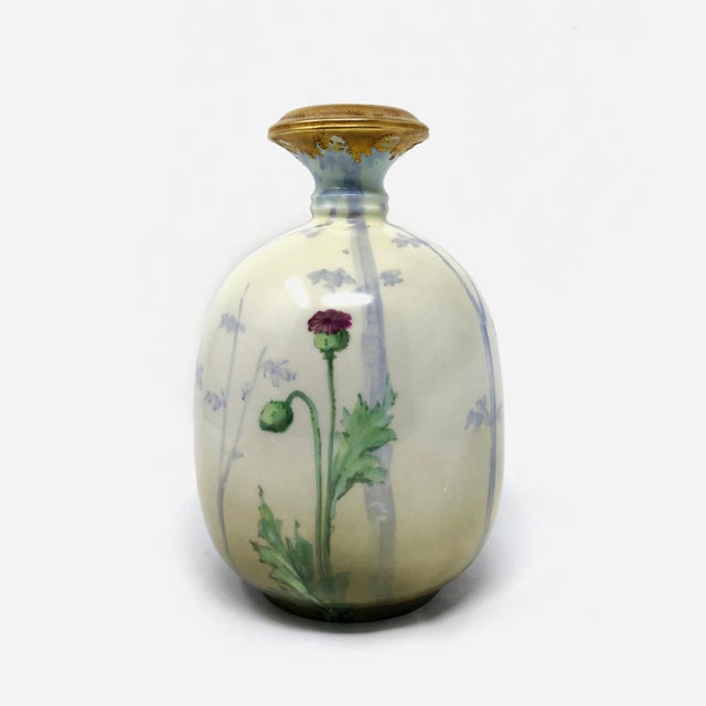 1920s Hand Painted Turn Teplitz Bohemia RStK Austrian Amphora Red Poppy ...