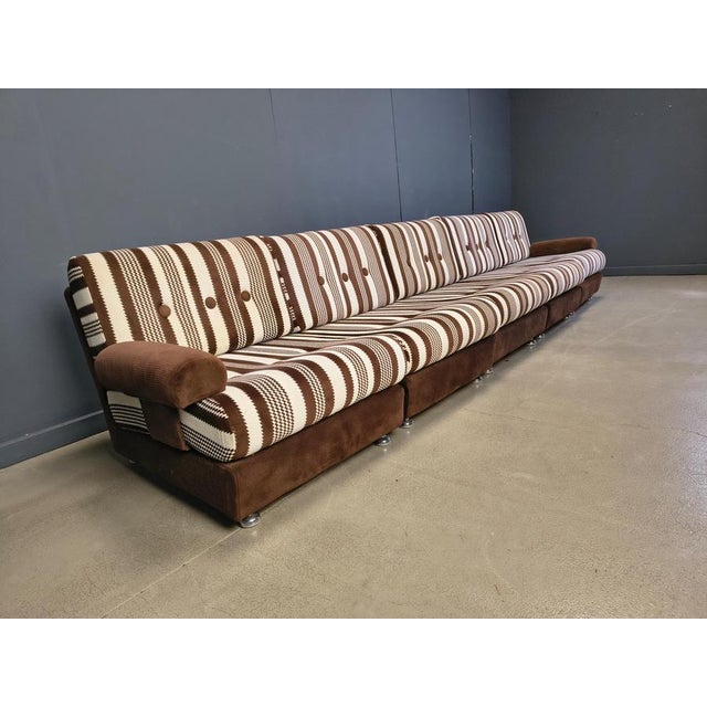 1970s Modular Seventies Sofa Set with 5 Elements, Germany, 1970, Set of 5 For Sale - Image 5 of 10