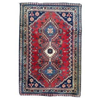 Small Vintage Yalameh Rug from Bobyrugs, 1980s For Sale