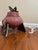 Ceramic Vintage MDC Signed Pink Raku Ceramic Tripod Lidded Vessel For Sale - Image 7 of 7