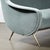 Mid-Century Lady Sofa in Powder Blue Velvet Mohair & Brass Legs by Marco Zanuso For Sale - Image 14 of 16