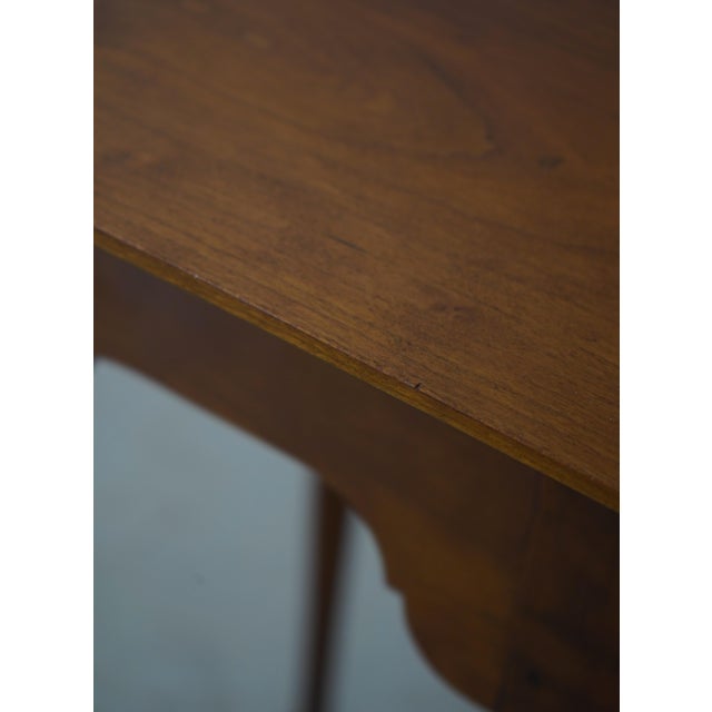 Wood David Lefort Bench Made Country Cherry Occasional Table For Sale - Image 7 of 13