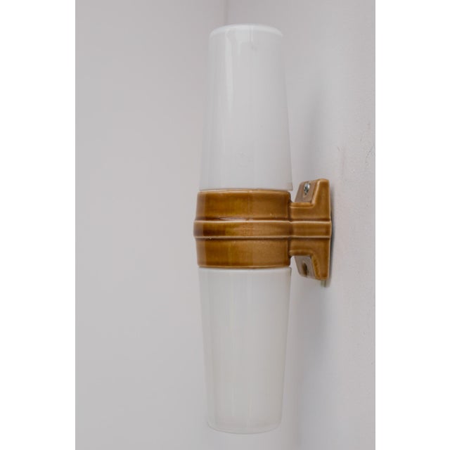 Mid-Century Modern Vintage Porcelain Bathroom Light by Sigvard Bernadotte for Ifö, 1960 For Sale - Image 3 of 15