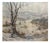 Peter Schneider, Winter Landscape in the Rhön, Oil Painting on Canvas For Sale