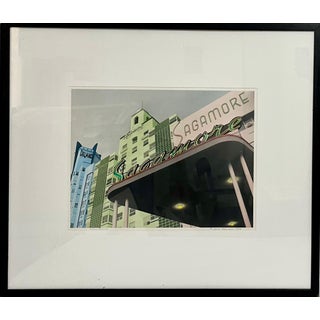 Lisa Klausner, 1980s Collins Av Lisa Klausner South Beach Photograph Print Miami Beach Art Deco, 1983 For Sale