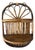 Vintage Burnt Bamboo Folding Wall Shelf, Italian Riviera Franco Albini Style For Sale