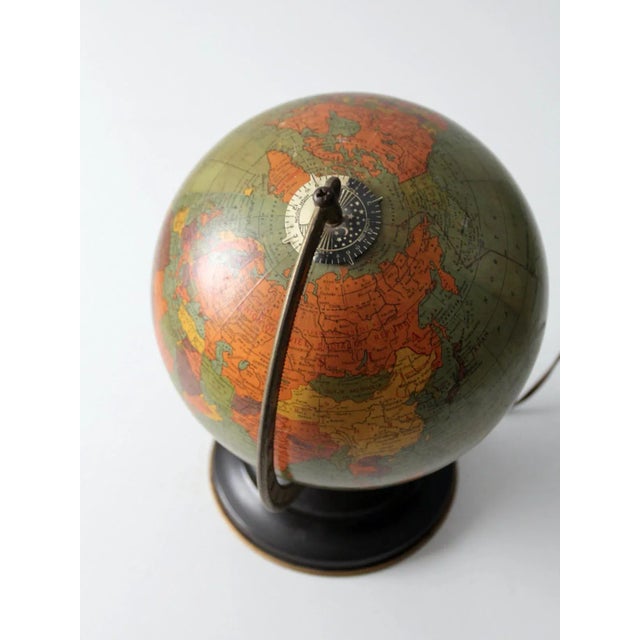 Replogle Illuminated Globe Circa 1949 For Sale - Image 10 of 13