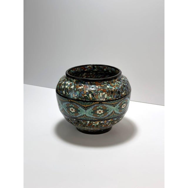 Large Mixed Earth Planter by Jean Gerbino, Vallauris, 1950s For Sale - Image 3 of 10