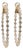 Ladies 14k Rose Gold 10.08ctw Lab Grown Diamond Inside Out Oval Hoop Earrings, Pair For Sale