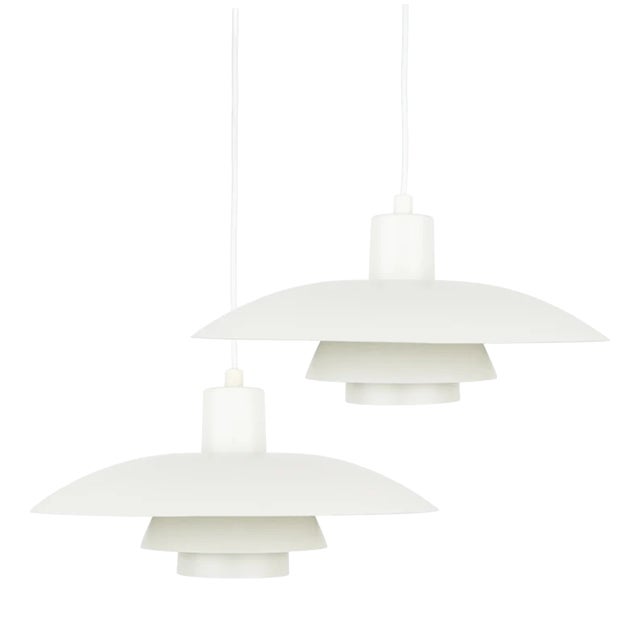 Vintage PH 4/3 Pendant Lamps by Poul Henningsen for Louis Poulsen, Denmark, 1966, Set of 2 For Sale