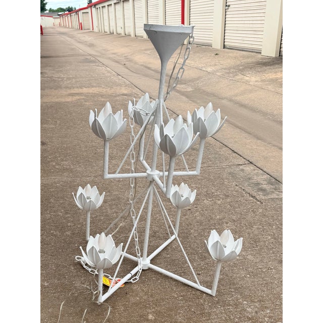 Visual Comfort Alberto Medium Two Tier Chandelier Plaster White For Sale In Tulsa - Image 6 of 9