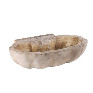 Baroque Beige Marble Bowl For Sale