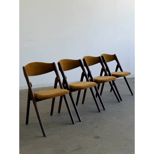 Mid-Century Modern Vintage Folding Chairs - Set of Four For Sale - Image 3 of 18
