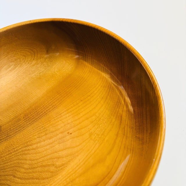 Large Myrtlewood Salad Bowl For Sale In San Francisco - Image 6 of 11