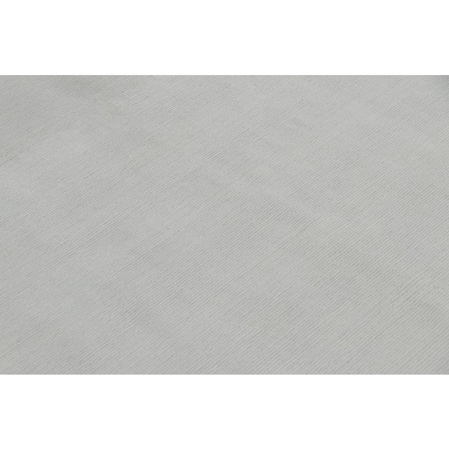 Modern Rug & Kilim’s Oversized Textural Rug in Light Gray Tones & Striae For Sale - Image 3 of 7