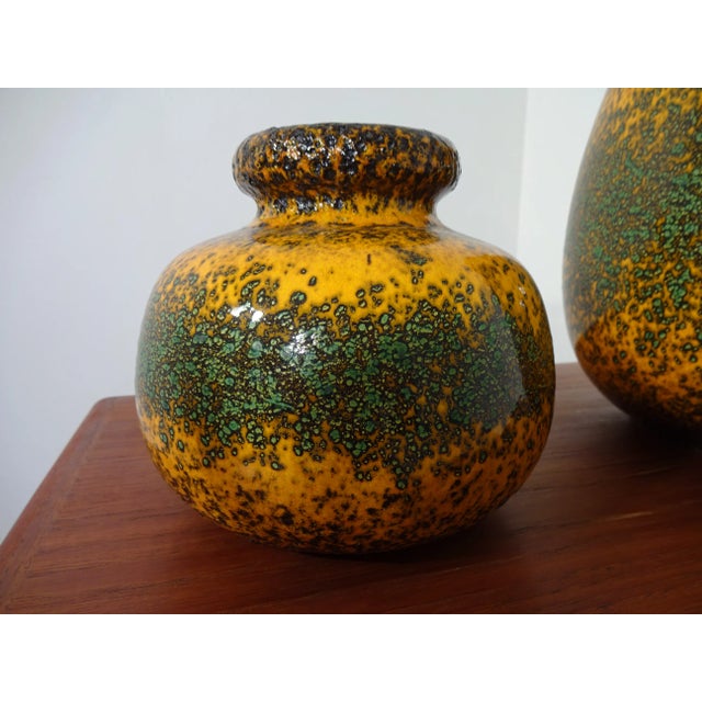 Ceramic Fat Lava Ceramic Vases from Scheurich, 1970s, Set of 2 For Sale - Image 7 of 18