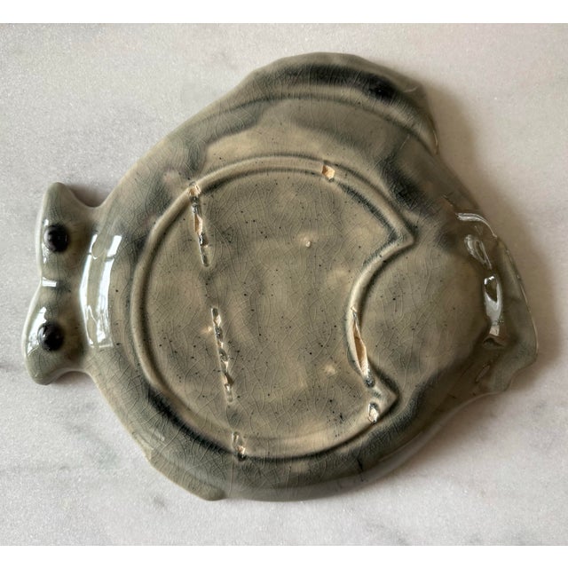 Mid 20th Century Mid Century Modern Glazed Ceramic Fish Small Platter For Sale In Austin - Image 6 of 7