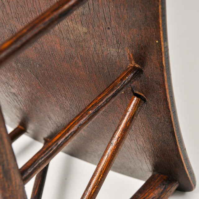 Vintage Egyptian Revival Turned Wood Low Stool For Sale In Rochester - Image 6 of 12