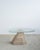 Fused Crystal Glass & White Oak Side Table by Alexander Knysch Dimensions: D 79 x W 55 x H 45 cm Materials: Fused Crystal...