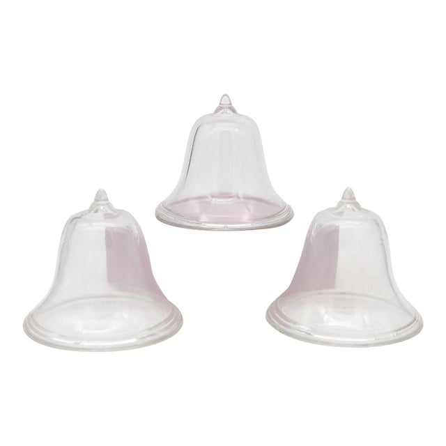 Set of 3 Glass Garden Cloches, English Mid 20th C. For Sale
