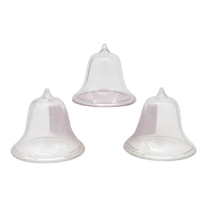 Set of 3 Glass Garden Cloches, English Mid 20th C.