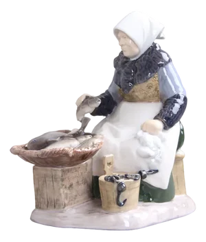Model 2233 Fisherwoman Figure from Bing & Grøndahl, 1950s