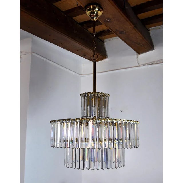 German 3 Tiers Chandelier from Kinkeldey, 1970 For Sale - Image 6 of 9