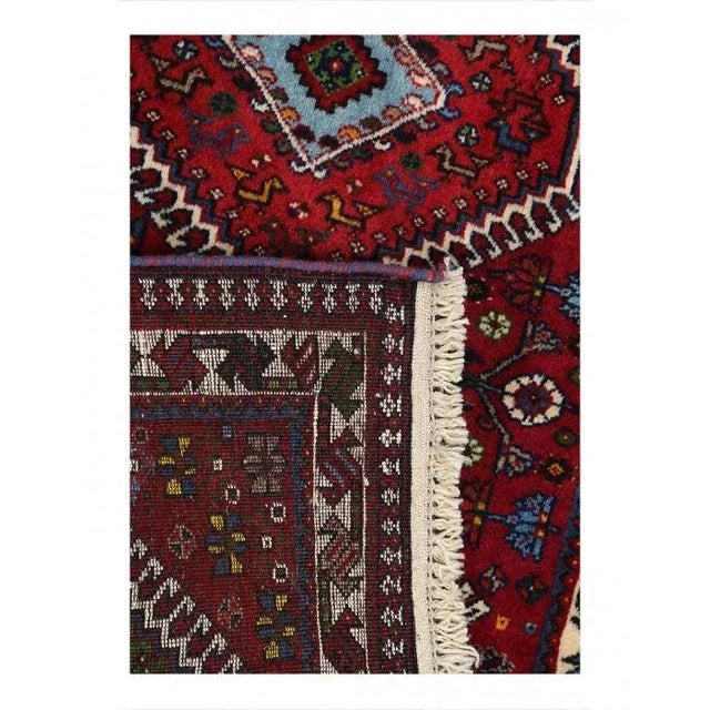 Traditional Pasargad Fine Hand Knotted Persian Yalameh Runner For Sale - Image 3 of 3