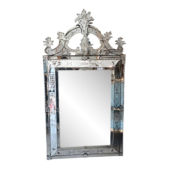 Napolean III Circa 1870/80 Venetian Style Paraclose Mirror of richly carved wheat & flowers.
