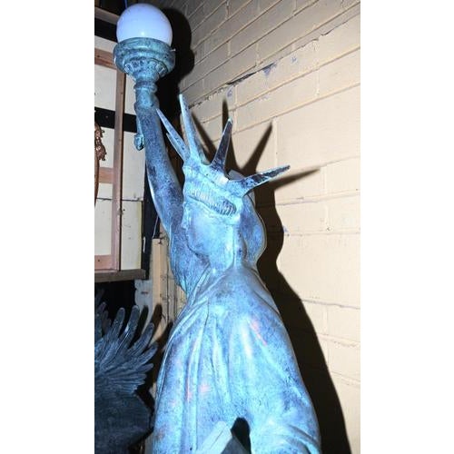 Gold Bronze Statue of Liberty, 1930s For Sale - Image 8 of 14