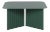 RS Barcelona Plec Medium Steel Table, Green For Sale