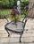Mediterranean Woodard Florentine Orleans Pattern Iron Patio Chairs - Set of 4 For Sale - Image 3 of 12