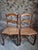 Brown Antique French Dining Chairs with Woven Cane Seats in Beech, 1900, Set of 4 For Sale - Image 8 of 18