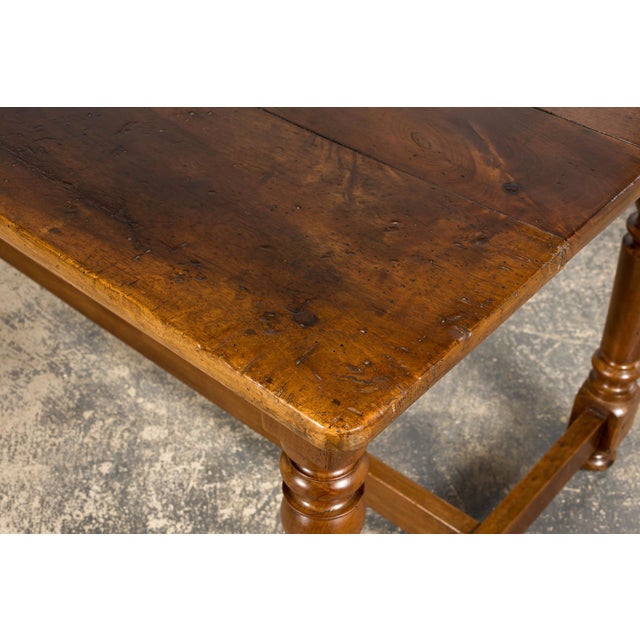Mid-19th Century French Provincial Walnut Harvest Table For Sale - Image 9 of 18