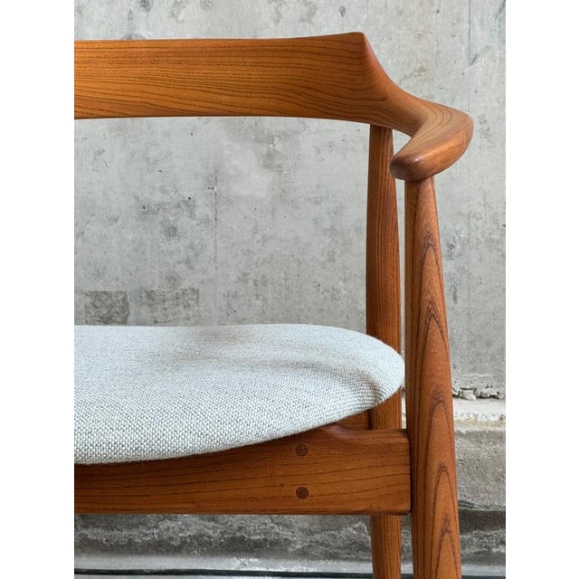 Wood ST-750 Armchair by Arne Wahl Iversen for Niels Eilersen, Denmark, 1950s For Sale - Image 7 of 9