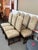 French Louis XIII Style High Back Damask Dining Chairs, Set of Seven For Sale In San Francisco - Image 6 of 12
