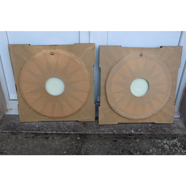 Framed Plates by Jérôme Massier for Vallauris, Set of 2 For Sale - Image 13 of 15