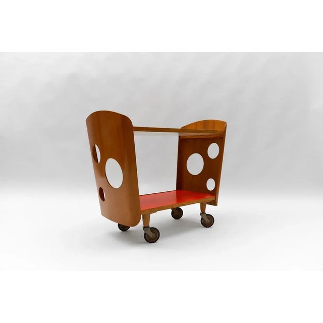 1950s Mid-Century Modern Serving Cart, 1950s For Sale - Image 5 of 12
