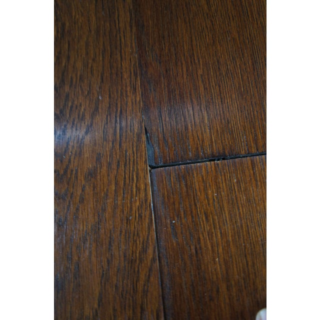 Antique Jacobean Revival Barley Twisted Scissor Leaf Trestle Dining Table For Sale - Image 11 of 14