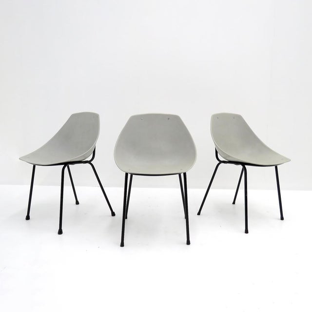 Set of Three Pierre Guariche for Meurop ‘Coquillage’ Dining Chairs, 1960 For Sale - Image 9 of 9