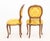 Louis XV Style Yellow Satin Walnut Chairs, Pair For Sale - Image 9 of 9