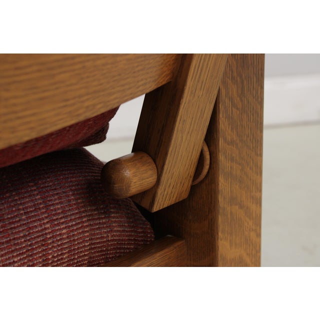 Stickley Mission Oak Bow Arm Morris Chair For Sale - Image 13 of 18