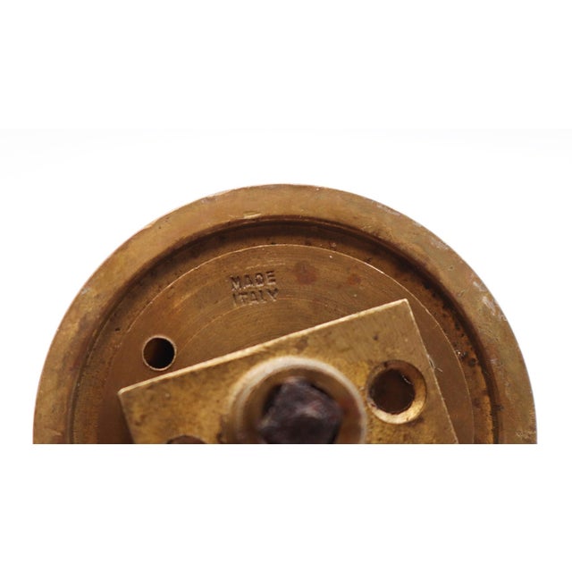 Metal Reclaimed Cast Brass Beaded Dummy Door Knob For Sale - Image 7 of 7