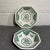 Off-white background designed with a green floral motif. J. & G. Meakin was an English pottery manufacturing company...