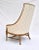 Tomlinson Tall Curved Back Accent Lounge Chairs by Tomlinson, Pair For Sale - Image 4 of 9