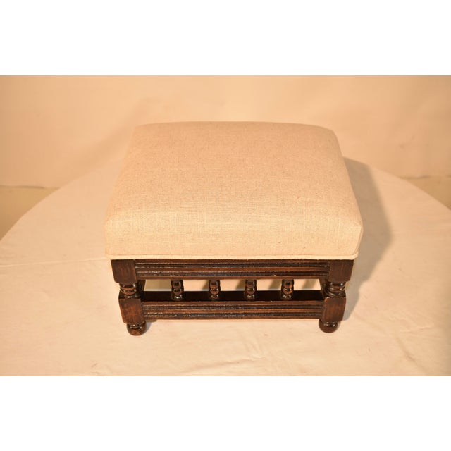 19th Century 19th Century French Breton Oak Footstool For Sale - Image 5 of 6
