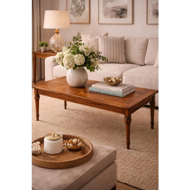 Elegant and timeless Mid-Century Modern coffee table designed and manufactured by Widdicomb Furniture Corporation in Grand...