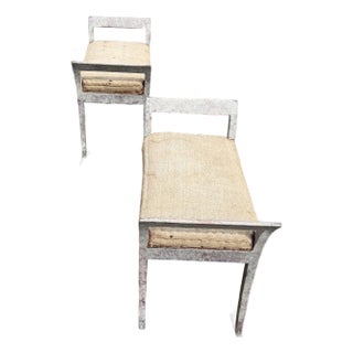 Pair of Swedish Stools Estimated 1850 For Sale