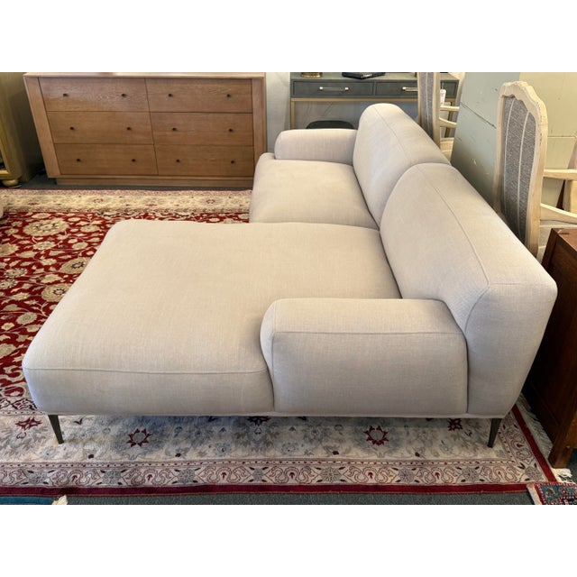 Article Abisko Sectional, Quartz White For Sale - Image 4 of 12